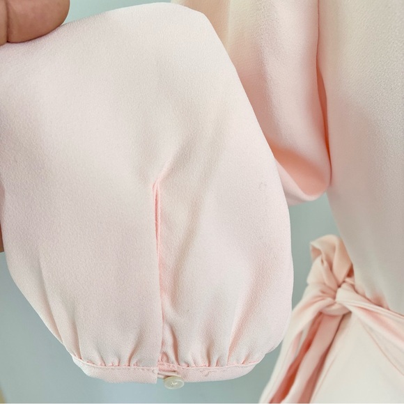 J. Crew Tie Waist Long Sleeve Wrap Dress (Size 2) - Picture 8 of 13